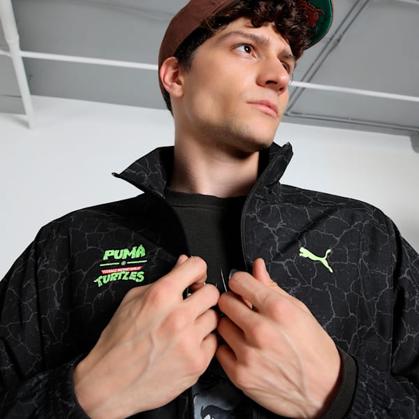 PUMA x TMNT PUMATECH Men's Relaxed Track Jacket, PUMA Black, extralarge