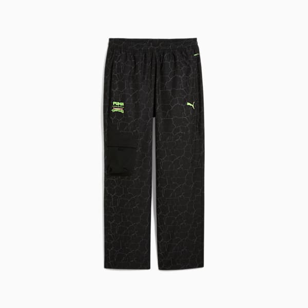 PUMA X TMNT PUMATECH Men's Relaxed Fit Cargo Pants, PUMA Black, extralarge-IND