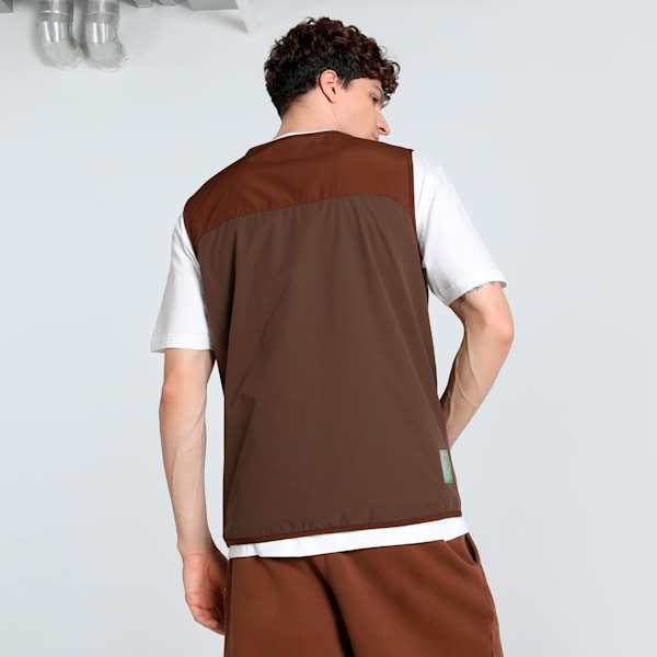 PUMA HOOPS x TMNT PUMATECH Men's Cargo Vest, Chocotart, extralarge