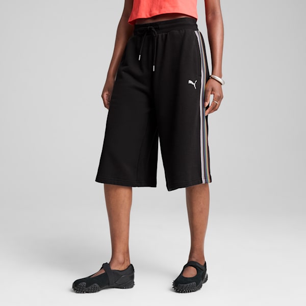 Shorts holgados Equal Love Confederation para mujer, PUMA Black, extralarge
