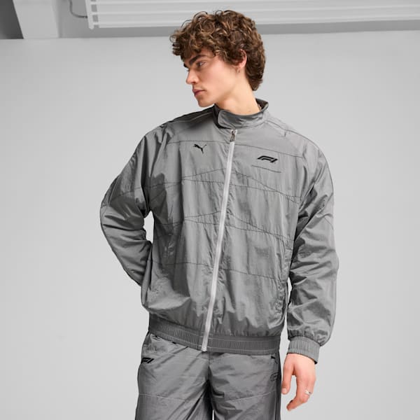F1® T7 Oversized Men's Track Jacket, Team Silver, extralarge