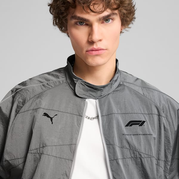 F1® T7 Oversized Men's Track Jacket, Team Silver, extralarge