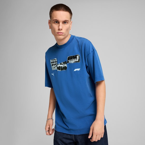 Playera Hombre MMQ, Vivid Blue, extralarge