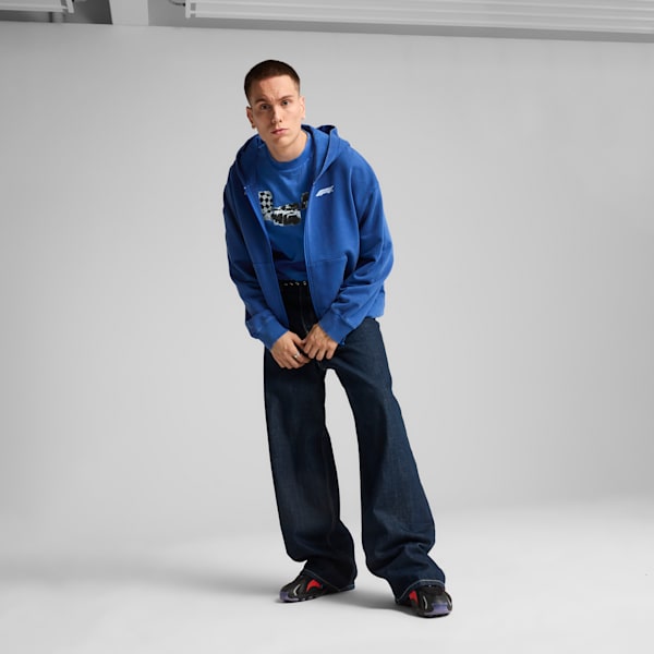 F1 Graphic Fullzip Hoodie Men, Vivid Blue, extralarge