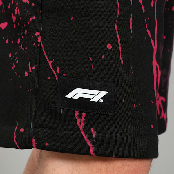 F1® Color Splash Motorsport Men's Relaxed Fit Sweat Shorts, PUMA Black, extralarge-IND
