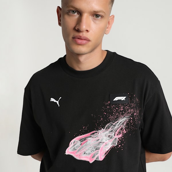 F1® Color Splash Graphic Motorsport Men's Relaxed Fit Tee, PUMA Black, extralarge-IND