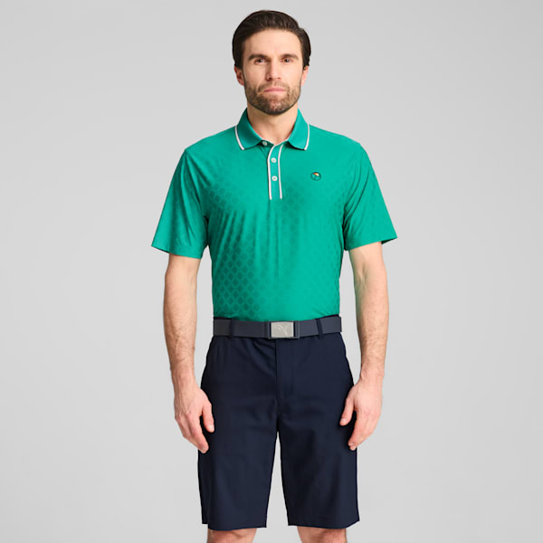 メンズ ゴルフ PUMA x ARNOLD PALMER ティップド ジャガード 半袖 ポロシャツ, Sparkling Green, extralarge-JPN