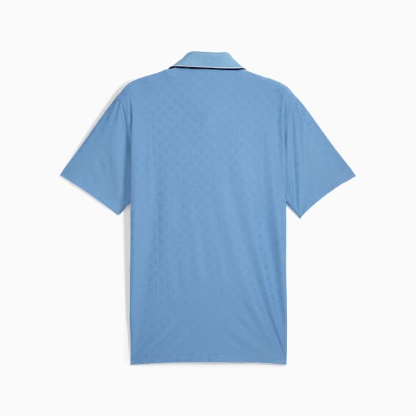 PUMA x ARNOLD PALMER Tipped Jacquard Golf Polo Men, Zen Blue, extralarge
