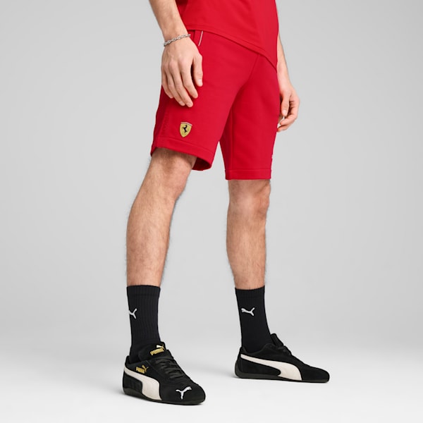 Short en molleton Scuderia Ferrari Race Homme, Rosso Corsa, extralarge