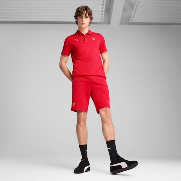 Short en molleton Scuderia Ferrari Race Homme, Rosso Corsa, extralarge