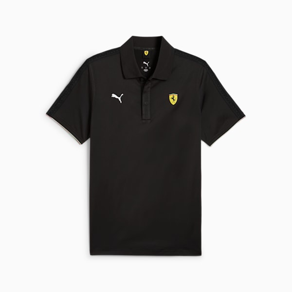メンズ フェラーリ レース クラウドスパン 半袖 ポロシャツ, PUMA Black, extralarge-JPN