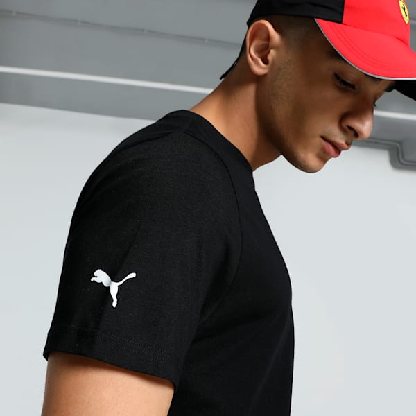 Scuderia Ferrari Race Coloured Big Shield Motorsport Men's Tee, PUMA Black, extralarge-IND