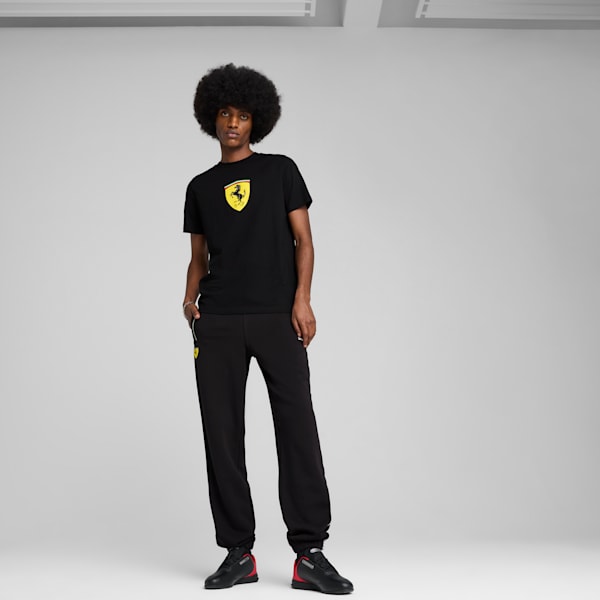 Scuderia Ferrari Race Colored Big Shield Men's Tee, PUMA Black, extralarge