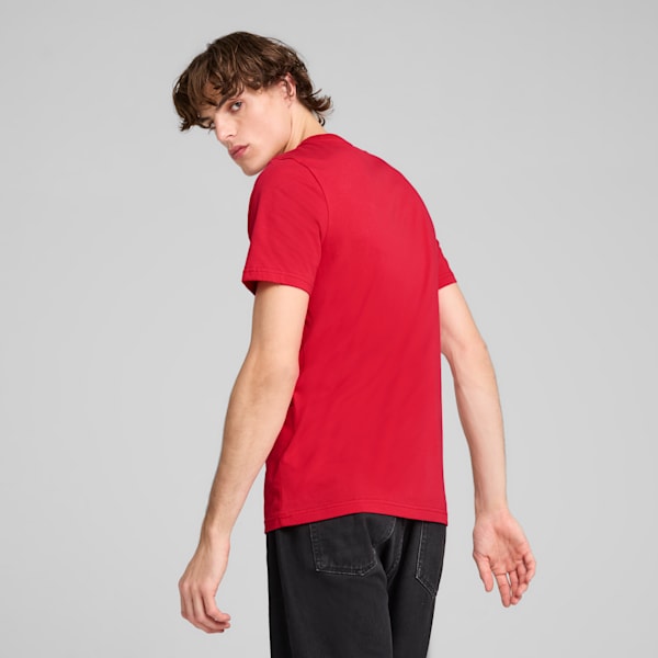Scuderia Ferrari Race Colored Big Shield Men's Tee, Rosso Corsa, extralarge