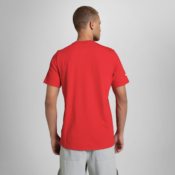 Scuderia Ferrari Race Coloured Big Shield Motorsport Men's Tee, Rosso Corsa, extralarge-IND