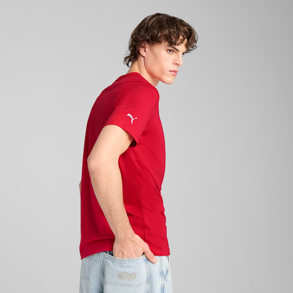 Scuderia Ferrari Race Tonal Big Shield Men's Tee, Rosso Corsa, extralarge