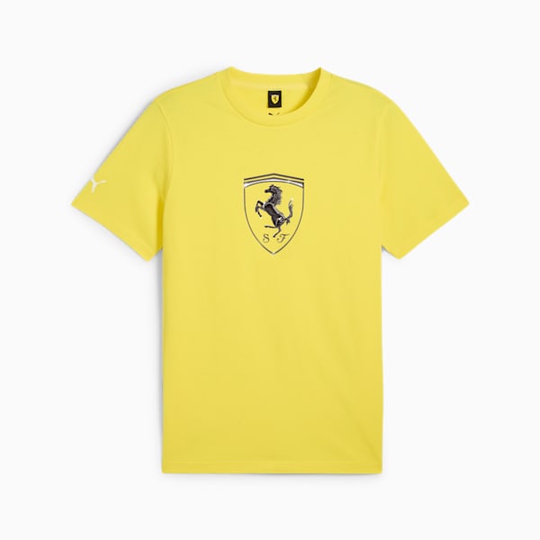 Scuderia Ferrari Race Tonal Big Shield Men's Tee, Speed Yellow, extralarge