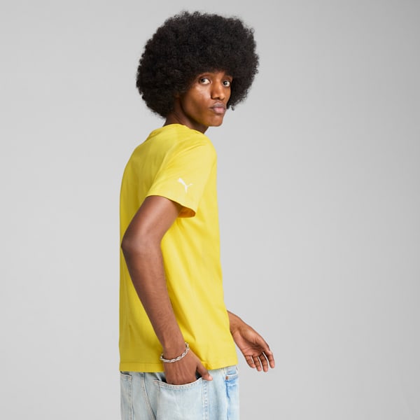 Scuderia Ferrari Race Tonal Big Shield Men's Tee, Speed Yellow, extralarge
