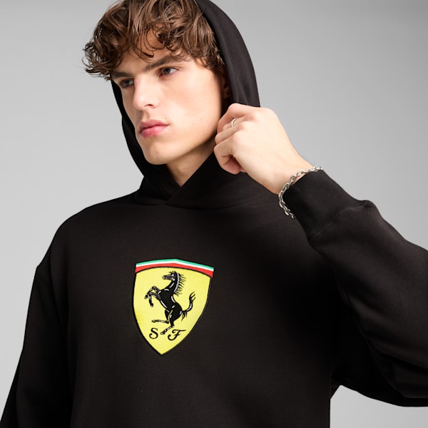 Chandail à capuchon Scuderia Ferrari Race Big Shield Homme, PUMA Black, extralarge