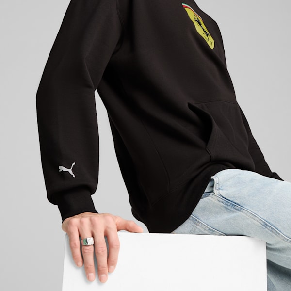 Chandail à capuchon Scuderia Ferrari Race Big Shield Homme, PUMA Black, extralarge