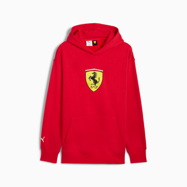 Scuderia Ferrari Race Big Shield Men's Hoodie, Rosso Corsa, extralarge