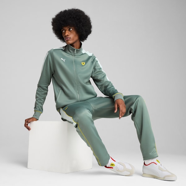 Scuderia Ferrari Race Men's MT7 Jacket, Green Moon, extralarge