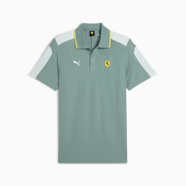 Polo para hombre Scuderia Ferrari Race MT7, Green Moon, extralarge