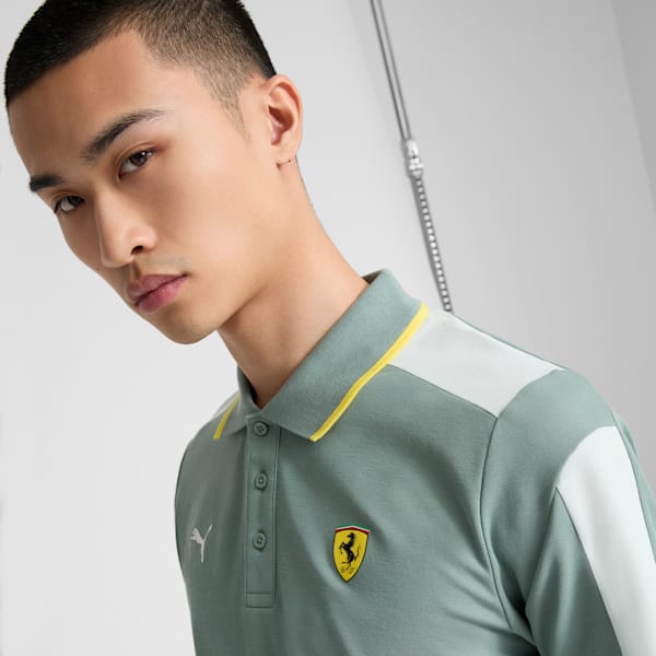 Scuderia Ferrari Race MT7 Men's Polo, Green Moon, extralarge