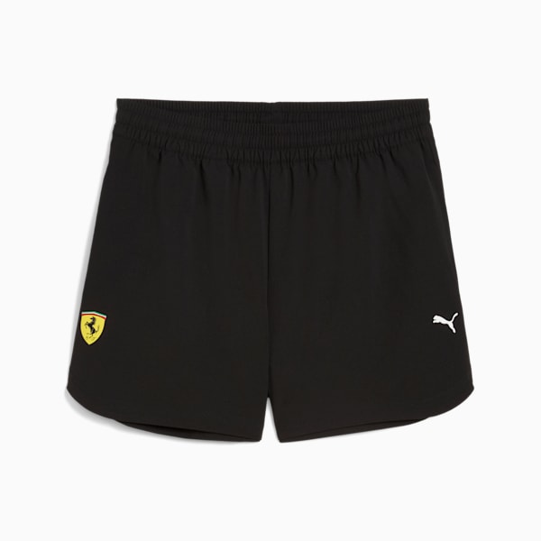 Shorts Scuderia Ferrari Race para mujer, PUMA Black, extralarge