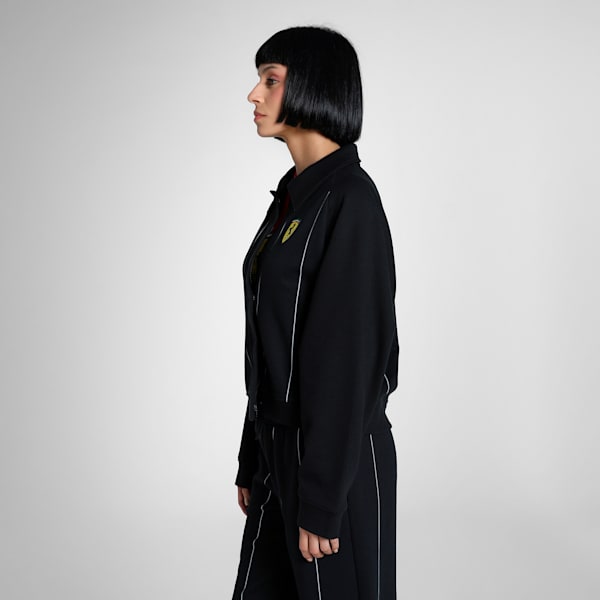Ferrari Race Women's Relaxed Fit Motorsport Jacket, PUMA Black, extralarge-IND