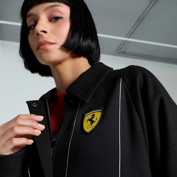 Ferrari Race Women's Relaxed Fit Motorsport Jacket, PUMA Black, extralarge-IND