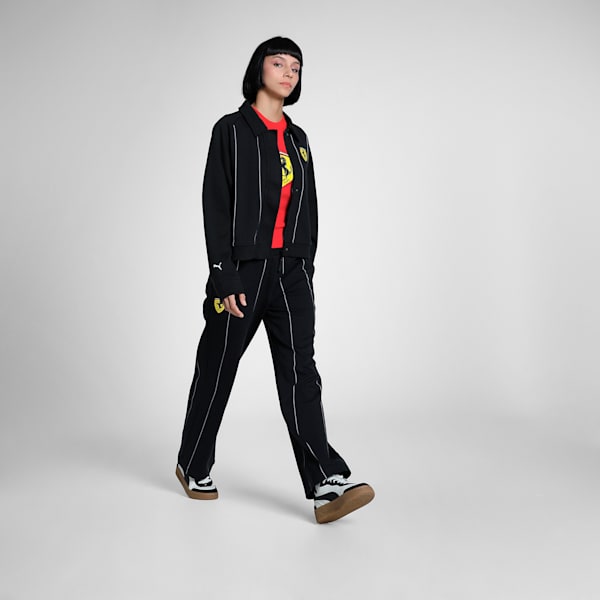 Ferrari Race Women's Relaxed Fit Motorsport Jacket, PUMA Black, extralarge-IND
