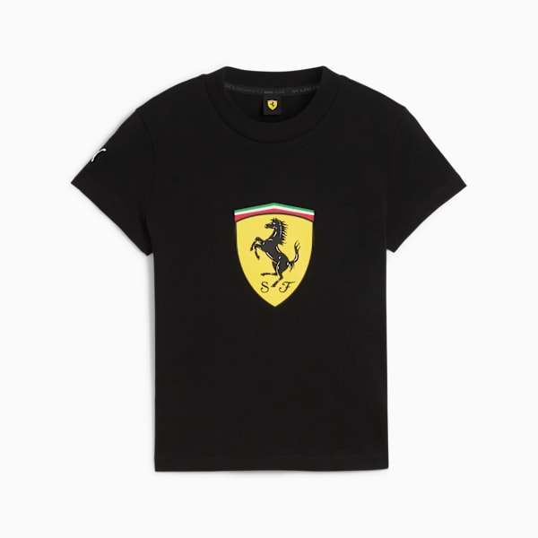 Scuderia Ferrari Women's Babydoll Tee, PUMA Black, extralarge