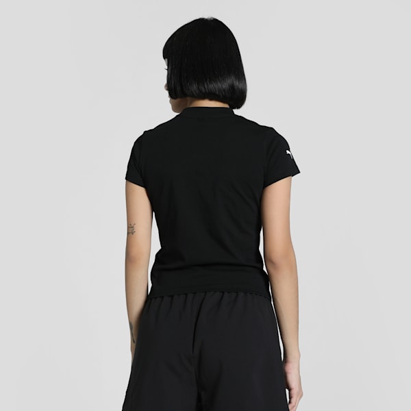 Ferrari Race Big Shield Women's Slim Fit Motorsport Tee, PUMA Black, extralarge-IND
