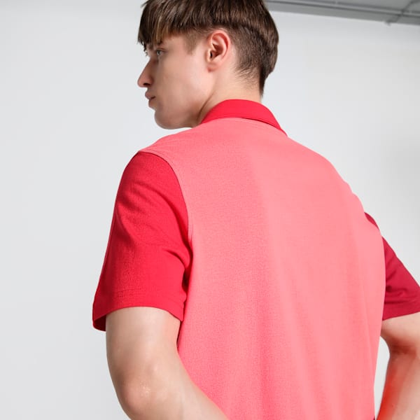 Ferrari Race Lifestyle Men's Motorsport Polo, Rosso Corsa, extralarge-IND