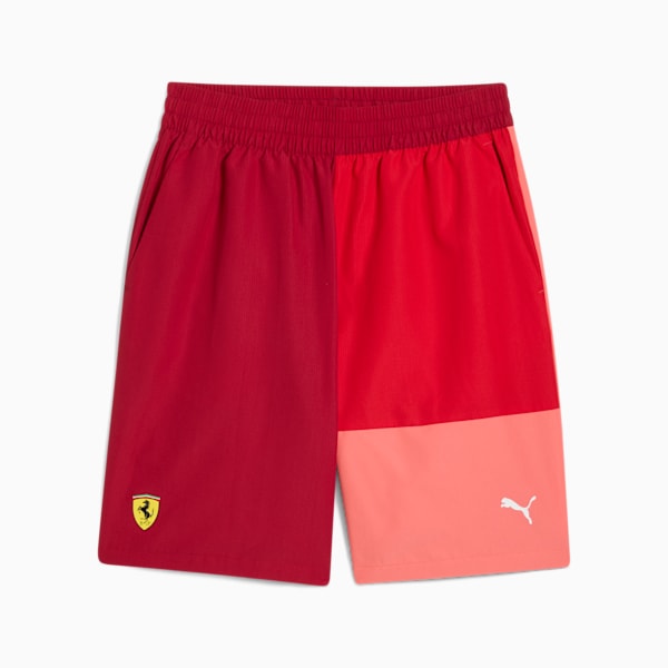Scuderia Ferrari Race Lifestyle Men's Motorsport Shorts, Rosso Corsa, extralarge-IND
