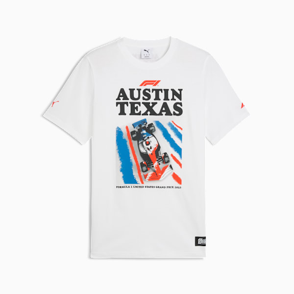 F1® Austin Tee Unisex, PUMA White, extralarge