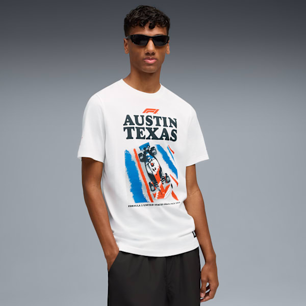 F1® Austin Tee Unisex, PUMA White, extralarge