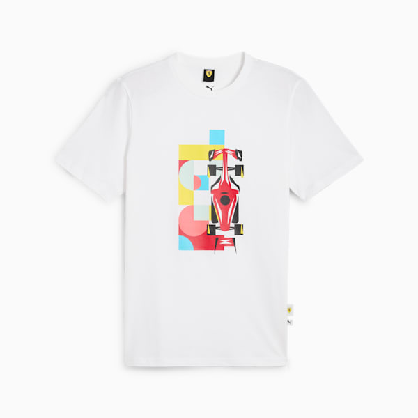 Scuderia Ferrari Race Men's Graphic Tee, PUMA White, extralarge