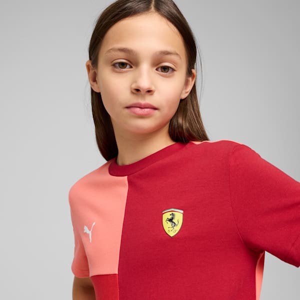 Scuderia Ferrari Race Big Kids' Lifestyle Tee, Rosso Corsa, extralarge