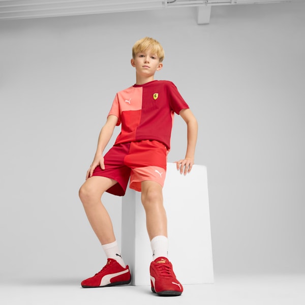 Scuderia Ferrari Race Big Kids' Lifestyle Tee, Rosso Corsa, extralarge
