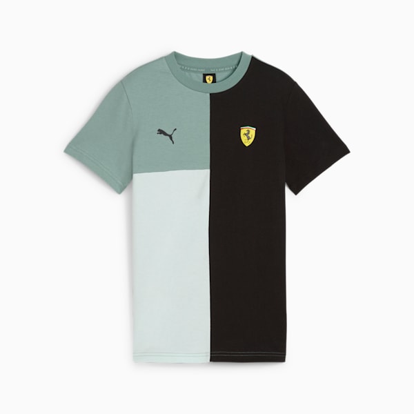 Scuderia Ferrari Race Big Kids' Lifestyle Tee, Green Moon, extralarge