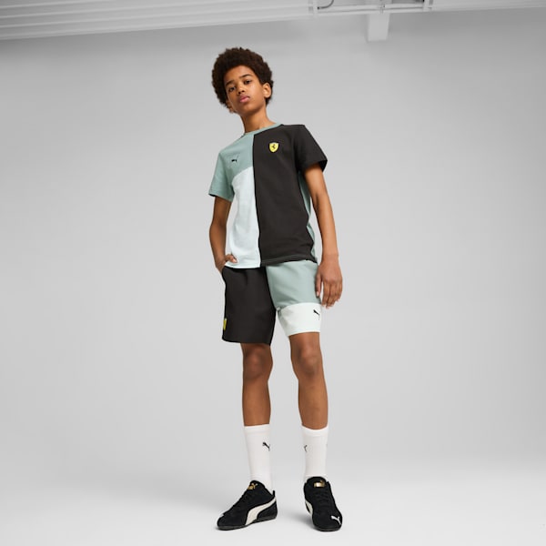 Scuderia Ferrari Race Big Kids' Lifestyle Tee, Green Moon, extralarge