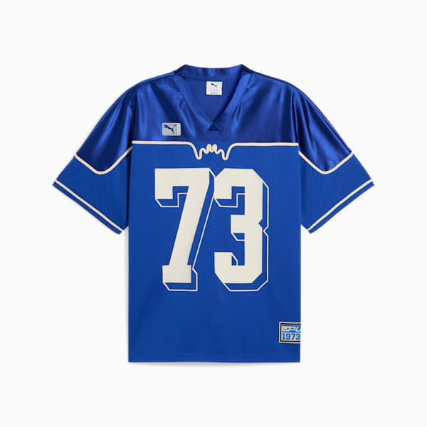 Camiseta de básquet Dress Code Football-Inspired para hombre, Vivid Blue, extralarge