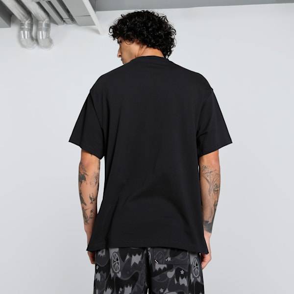 Hoop Dreamz Oversized Basketball Tee, PUMA Black, extralarge-IND