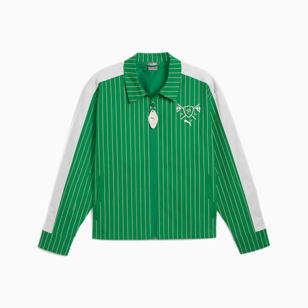 Porsche Legacy Lifestyle Men's Relaxed Fit Motorsport Jacket, Archive Green, extralarge-IND