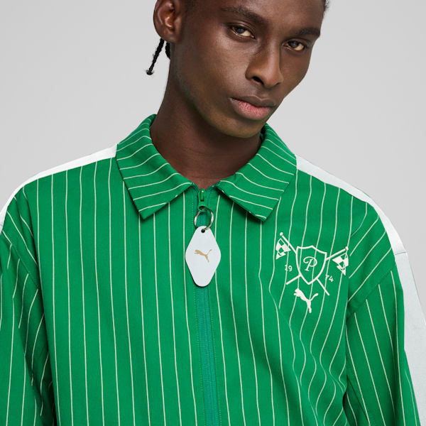 Porsche Legacy Lifestyle Men's Relaxed Fit Motorsport Jacket, Archive Green, extralarge-IND
