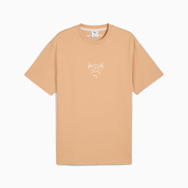 Porsche Legacy Lifestyle Men's Graphic Tee, Warm Beige, extralarge