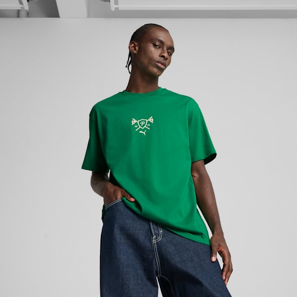 Playera Porsche Legacy Lifestyle para hombre, Archive Green, extralarge