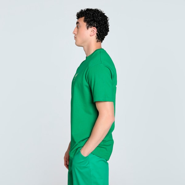 Porsche Legacy Lifestyle Graphic Men's Oversized Motorsport Tee, Archive Green, extralarge-IND